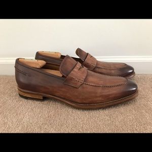 Magnanni Brown Leather Loafer
